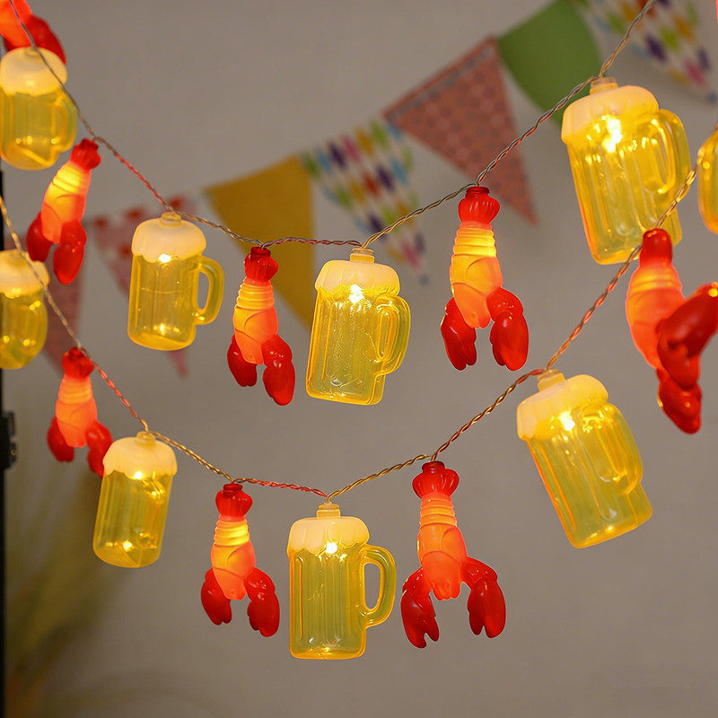 Led Fairy String Lights - Beer Mug & Lobster String Lights,LED
