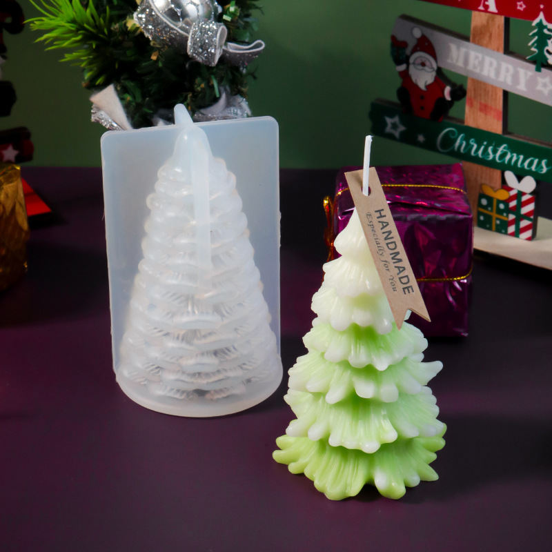 DIY Cone Christmas Tree Epoxy  - đánh giá và giá Holiday Candle Set