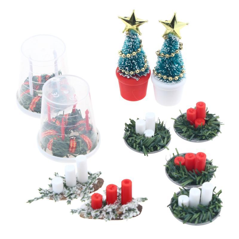 ! 1:12 Miniature Dollhouse Chr - đánh giá và giá Holiday Candle Set