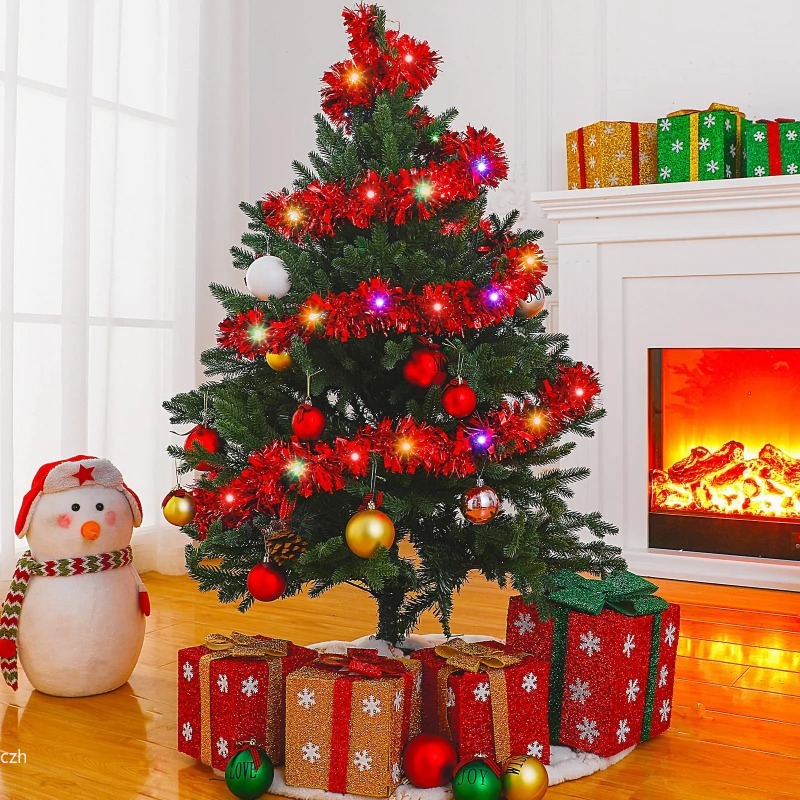 1PC 5M Christmas Tinsel Garlan - đánh giá và giá Tinsel Garland Decoration