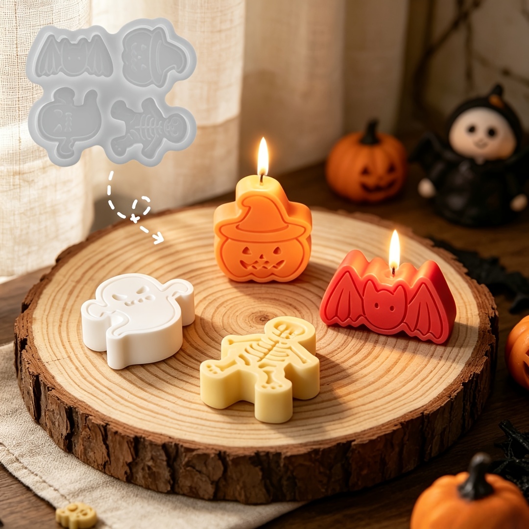 4-cavity silicone resin mold s - đánh giá và giá Holiday Candle Set