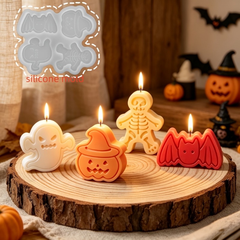 4-cavity silicone resin mold s - đánh giá và giá Holiday Candle Set