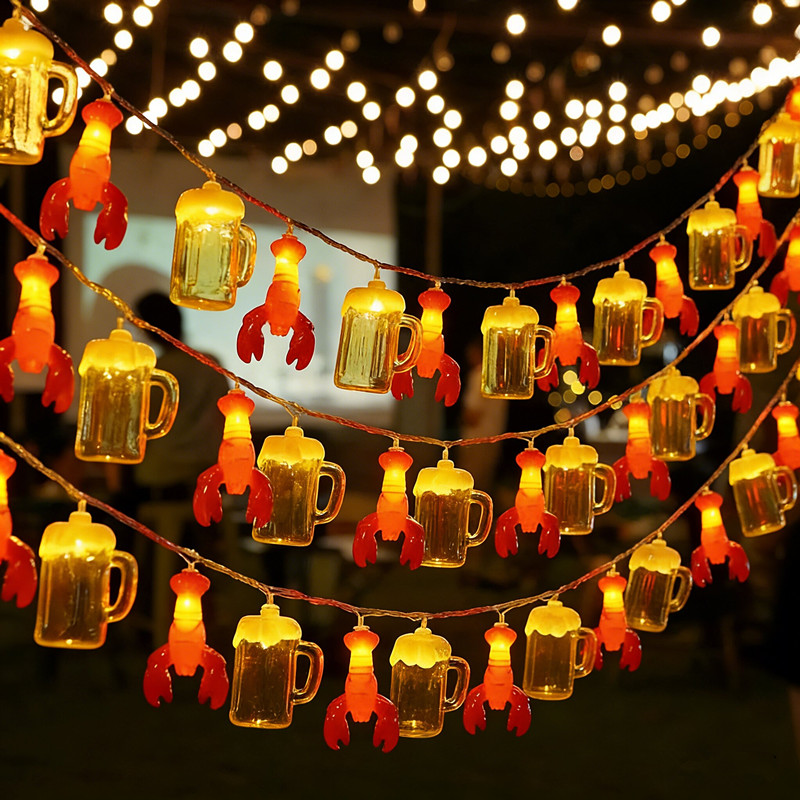 Beer Mug & Lobster String Ligh - đánh giá và giá Led Fairy String Lights